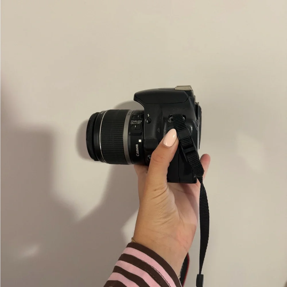 Canon Black Digital Camera with Strap